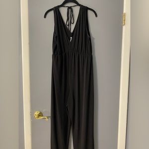 BCBG Black Sleeveless Jumpsuit